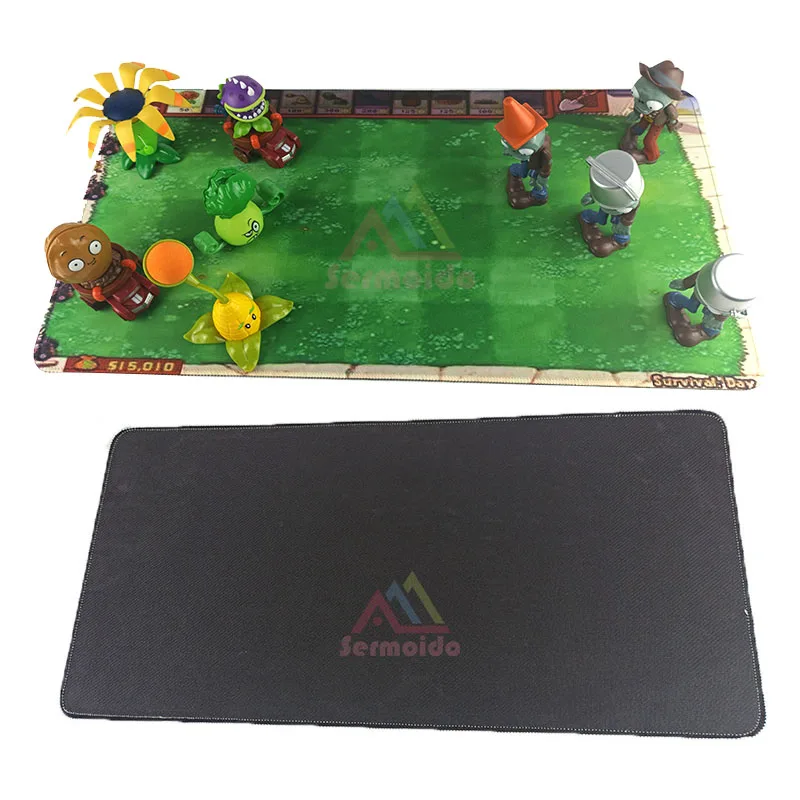 

2020 New Plants Vs Zombies Game Plan Map Waterproof Film Plastic Mat Color Printed Decorative Operational Layout Stance Kid Toy