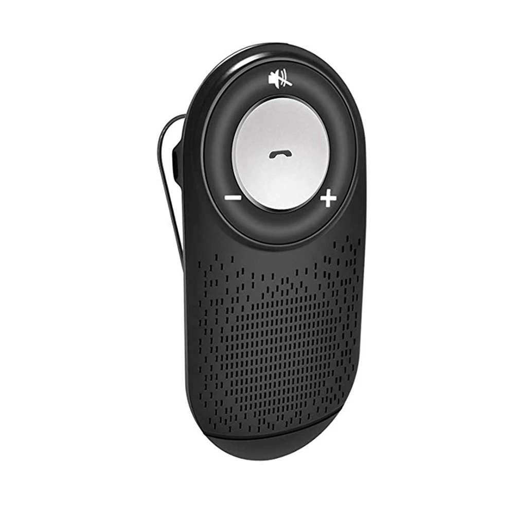 Беспроводной автомобильный беспроводной Bluetooth музыкальный Mp3 приемник козырек музыкальный плеер адаптер Bluetooth Hands-Free телефон автомобильный комплект - Название цвета: Черный