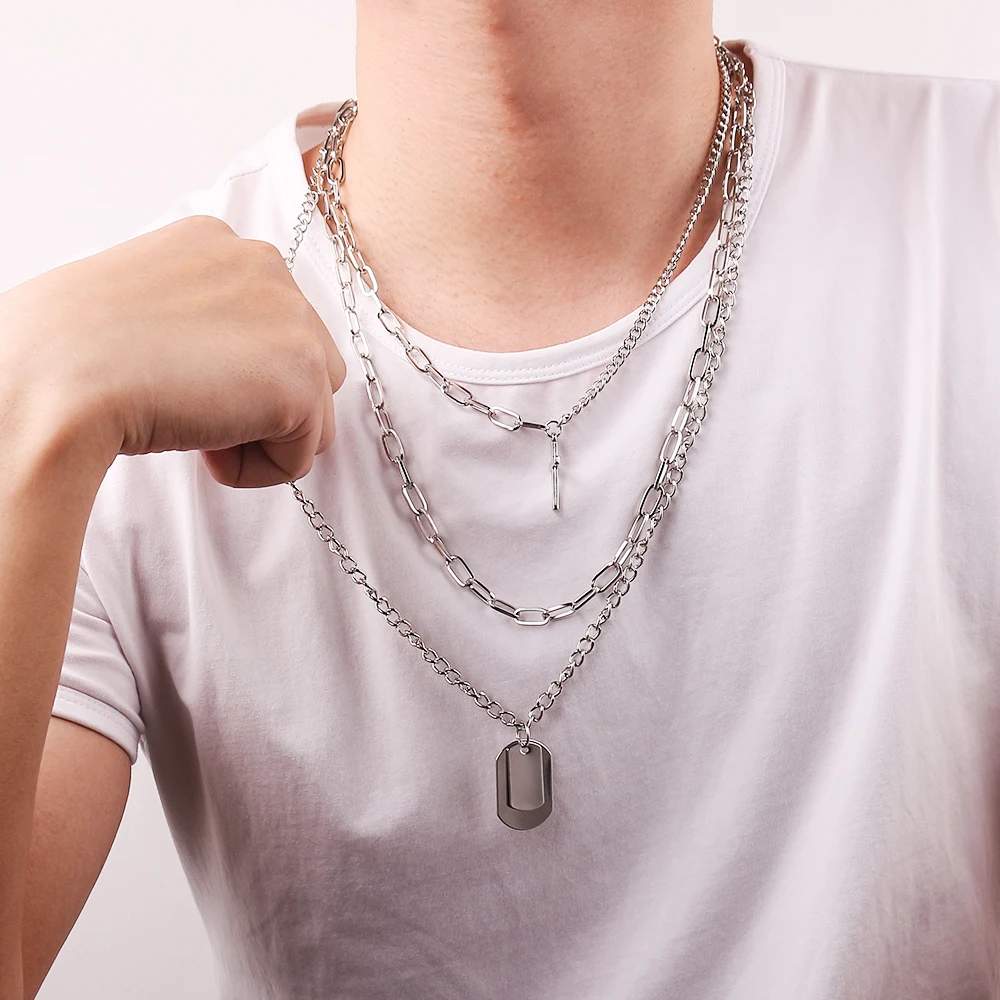  Necklace Punk Style Barbed Wire Chain Cheap JKP4465