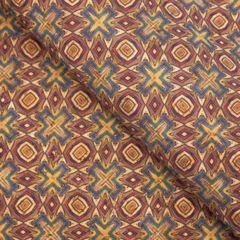 

Cork fabric portuguese ceramic tile mosaic pattern COF-300