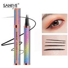 SANIYE Алмазная блестящая водостойкая жидкая подводка для глаз быстросохнущие инструменты для макияжа глаз долговечная Черная Подводка для глаз Косметика M404