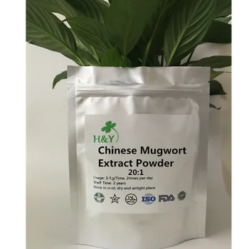 

150-1000g Free shipping best price Chinese Mugwort Extract 20:1 powder Artemisia argyi Extract Felon Herb Powder