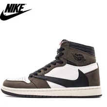 Air Jordan 1 Mid AJ1 Трэвиса Скотта x Jordan 1 ретро высокие OG мужские баскетбольные кроссовки