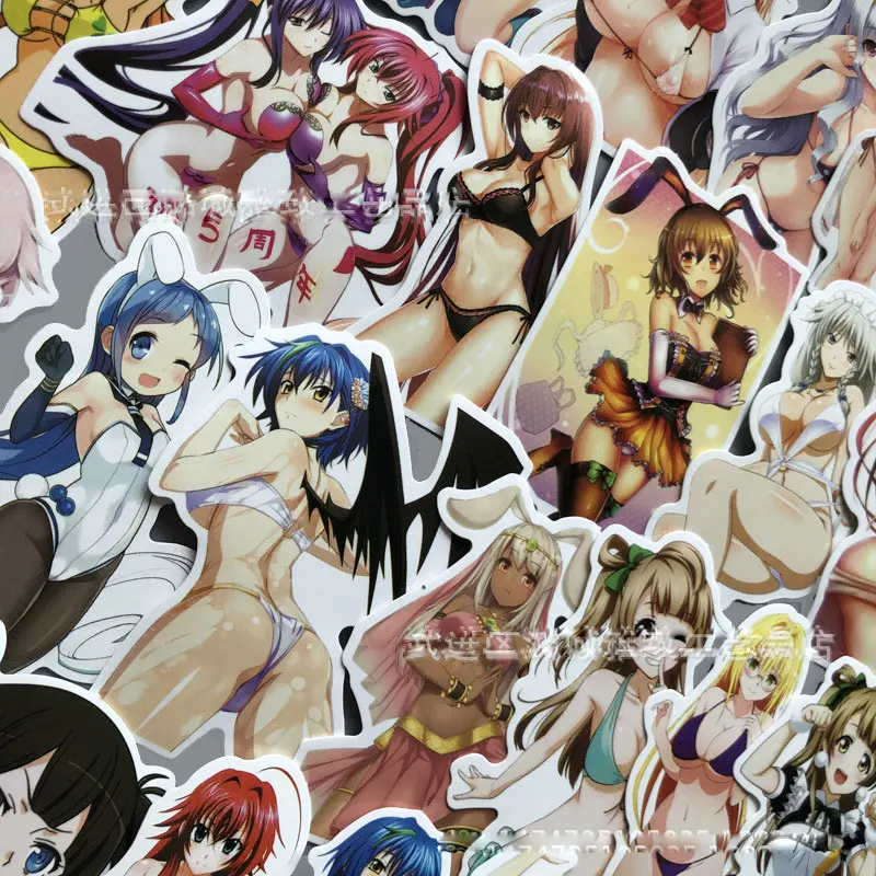 

70pcs Anime Sexy Stickers Pack Beautiful Girl Women Graffiti Adult Otaku Welfare For Phone Laptop Luggage Suitcase Skateboard