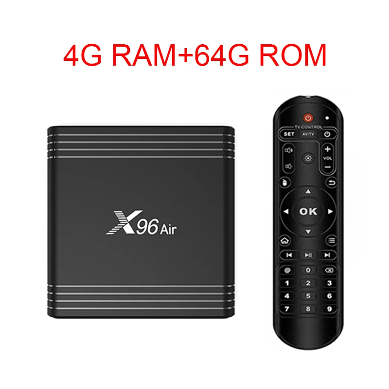 Новинка X96 Air android 9,0 Smart tv Box Amlogic S905X3 четырехъядерный набор H.265 wifi 8K 24fps Netflix 2GB 16GB Медиаплеер - Цвет: X96AIR 4G 64G