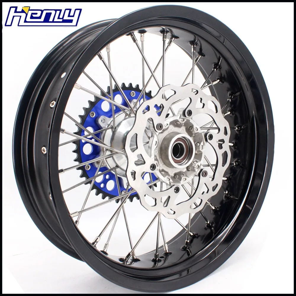 3,5/4,25 литые диски Supermoto для KTM EXC EXCF EXCW XCW XCF SX SXF 125-530 03-19 синие 320 мм Дисковые Диски Motard