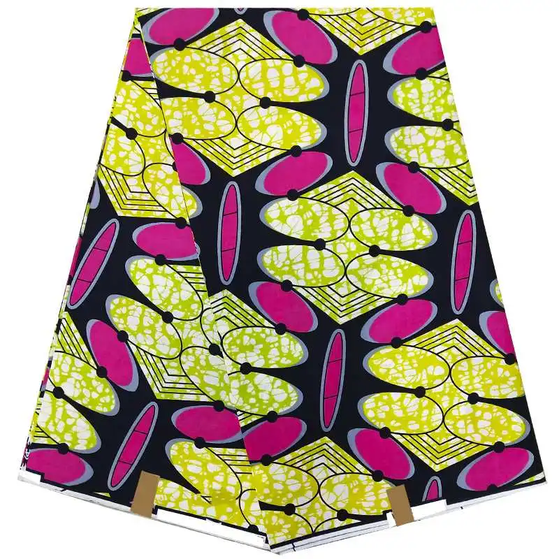 Африканский Воск принты ткань настоящий мягкий хлопок 6 ярдов/шт гарантия Анкара Голландский Настоящий Воск для платья лоскутное шитье 0001