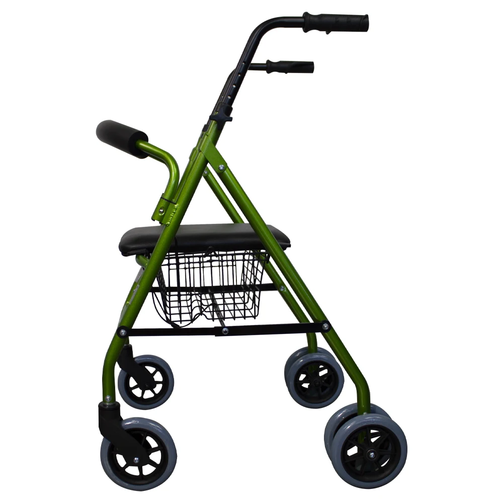 Walker For Elderly People, Wheels, Folding, Adult, Pressure, 48 OFF