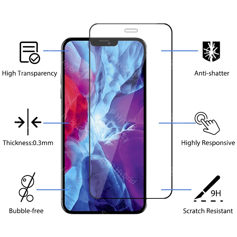 tempered glass For iphone 12 pro max case For iphone 12 mini 12pro 12mini iphone12 promax protective glass cover coque