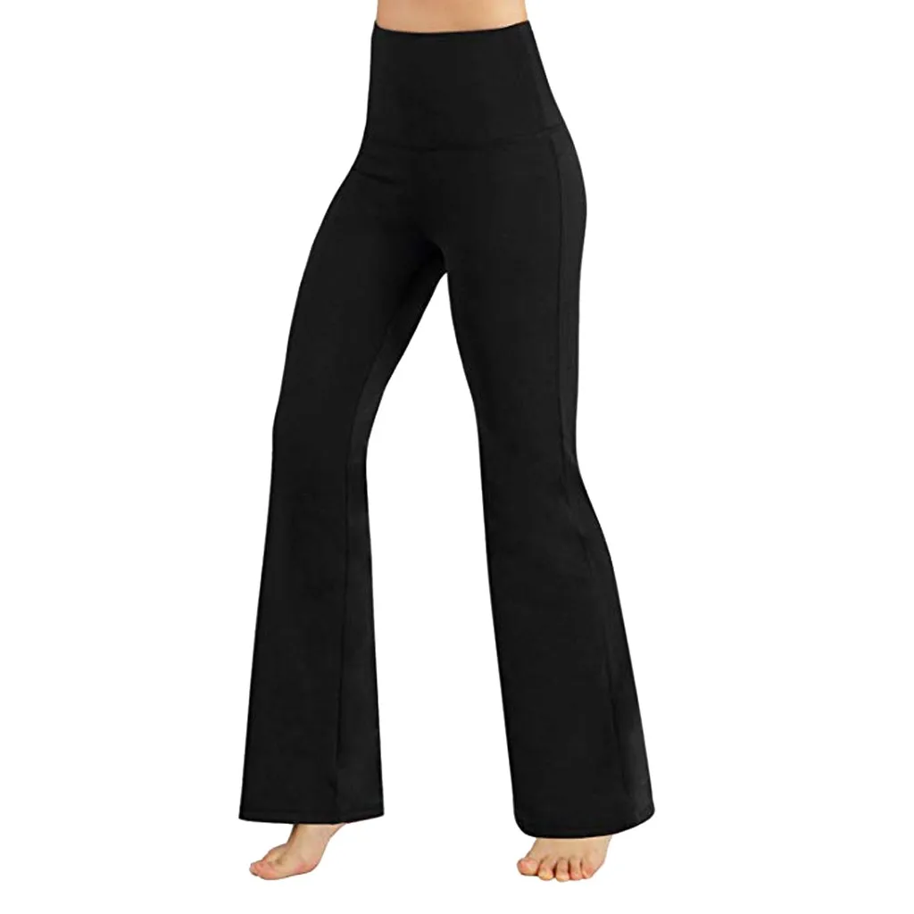 Summer spring Solid Elegant Female Lady Women's Palazzo Flared Wide Killer Legs Pants High Waist OL Ladies Career Long Trousers | Женская
