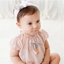 Детская лента для волос в Корейском стиле для маленьких девочек, новая стильная детская лента для волос, аксессуары для волос, широкая хлопковая одежда с пятиконечной звездой