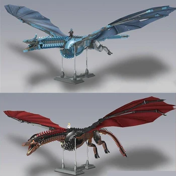 

2020 NEW American Drama game of MOC-39717 thrones winterfell dragon figures model building blocks bricks diy toys for kids gift