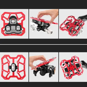 

1 Pair Bicycle Pedals Flat Platform Adapter MTB Road Bike Parts PXPF