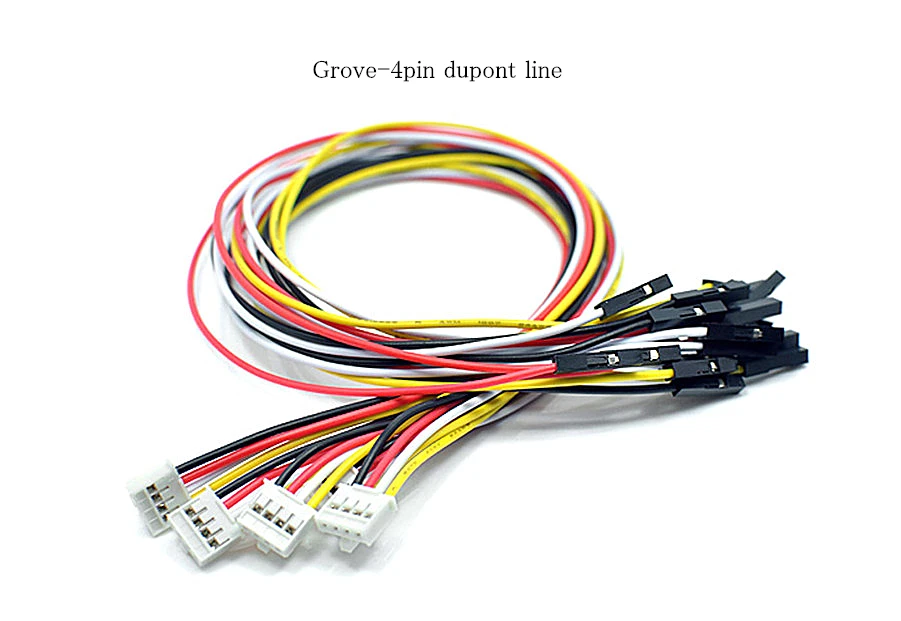 

5X Grove 4pin dupont line 20CM 2.0mm to 2.54mm female end connector wire 24AWG CABLE