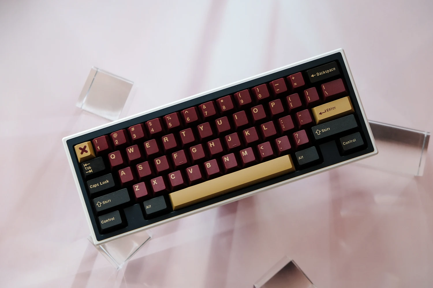 pc gaming keypad G-MKY Red Samurai  KEYCAPS Cherry Profile Keycap DOUBLE SHOT ABS FONT PBT Keycaps FOR MX Switch Mechanical Keyboard magic keyboard pc