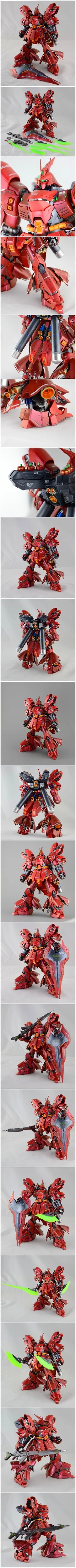 Китайская модель Gundam MG 1/100 модель MSN-04 SAZABI Ver. KA Mobile Suit детские игрушки