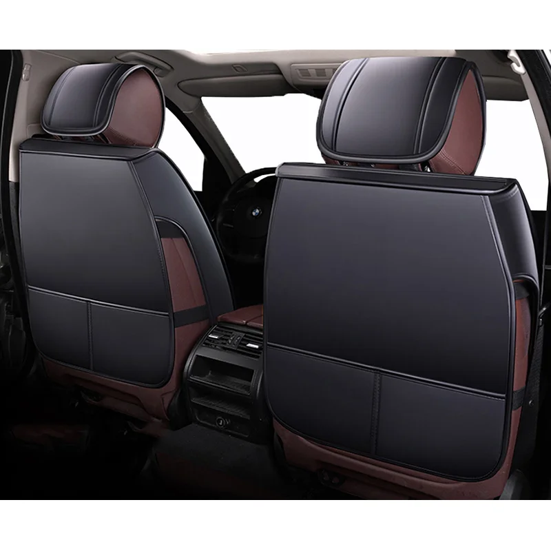 Кожаные чехлы для сидений автомобилей Mitsubishi asx montero outlander 3 xl pajero 2 4 full sport colt 2018 2017