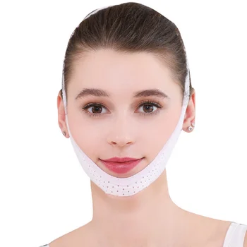 

Elastic Thin Face Mask Face Stickers Lifting Shaping Masseter Muscle Tightening Law Order Double Jaw Inflatable Bandage