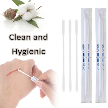 

10 Pcs Disposable Wet Alcohol Cotton Swabs Double Head Cleaning Stick Skin Cleaning Health Care Beauty Applicator Tool