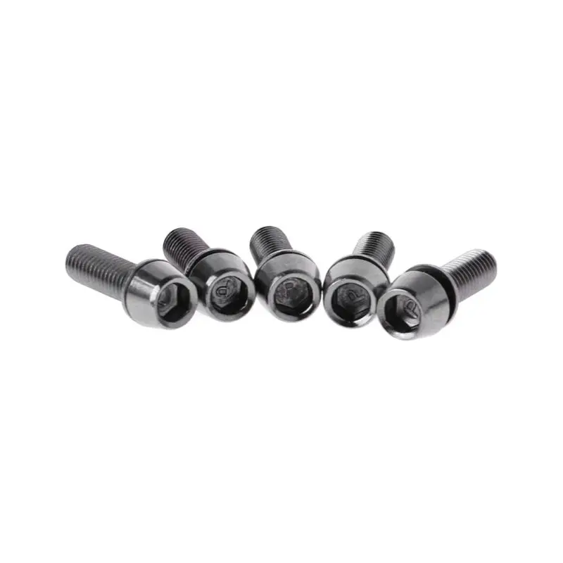 5pcs Bicycle Screw M5x20mm / M6x20mm With Spacer Stem Riser Parts MTB Road Bike | Спорт и развлечения