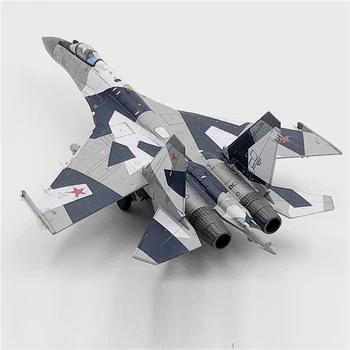 Jason TUTU Aircraft model Plane Russian Air Force fighter Su 35 airplane Alloy model diecast 1:100 scale metal Planes 1