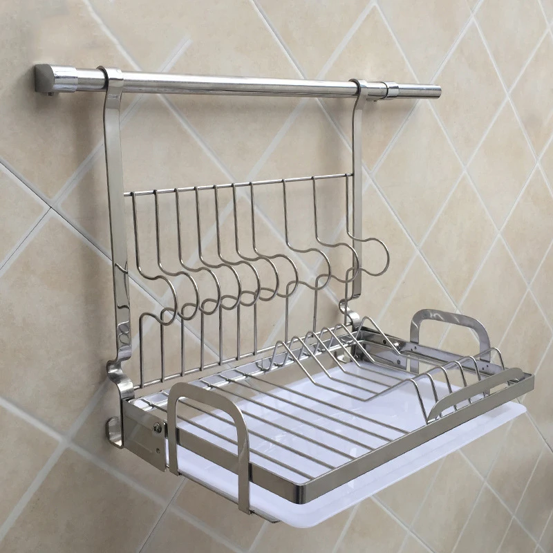 Kitchen Hanger Kitchen Wall Hanging Dish Drain Rack Kitchen Pendant Stainless Steel Kitchen Rack Storage Rack Kitchen Hanger Kitchen Wall Hanging Dish Drain Rack Kitchen Pendant Stainless Steel Kitchen Rack Storage Rack