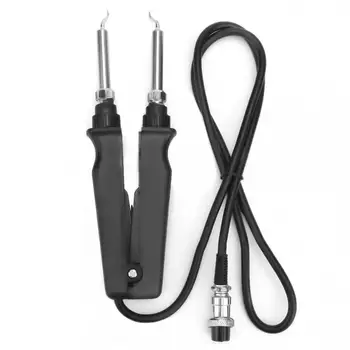 

220V 60W SMD Double Soldering Iron Tweezer Handle Clip Heating Plier Soldering Station Accessories Ceramic heater