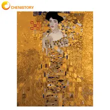 

CHENISTORY 60x75cm Framed Oil Painting By Numbers Kits Beautiful Woman Figure Paint Acrylic Pigment Color Draw On Canvas Craft