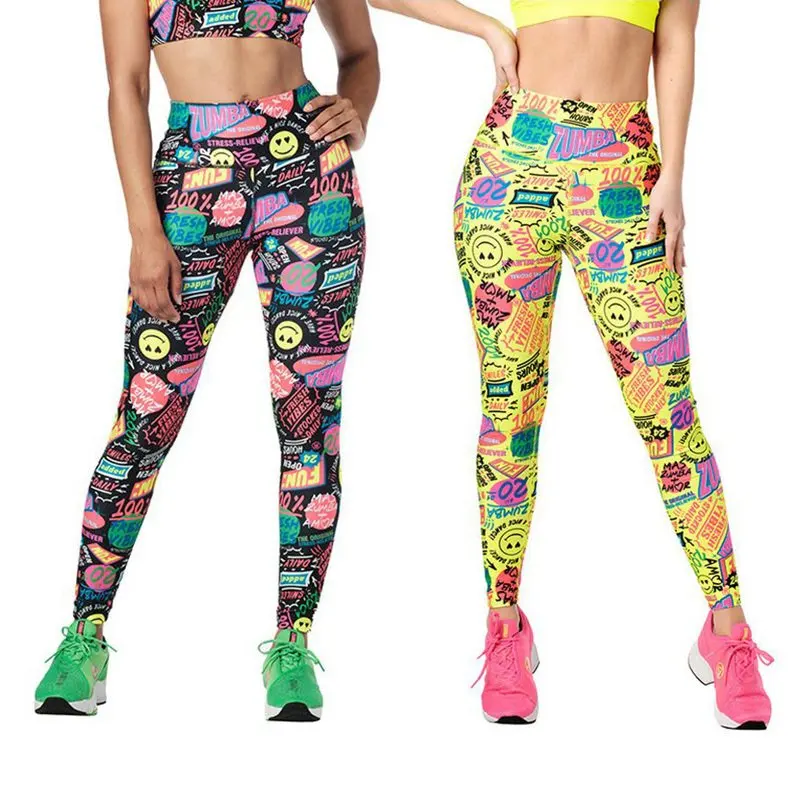 Одежда Zumba новинка дешевая Женская одежда штаны для йоги аэробики бега фитнеса