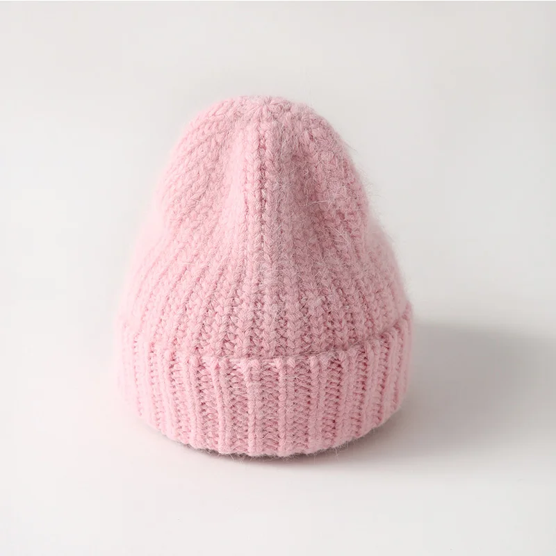 pink Однотонная вязаная шапка Beaine для мужчин и женщин осень-зима хип-хоп Skullies вязаные шапочки костюм капитана аксессуар подарки теплый ветрозащитный - Цвет: pink