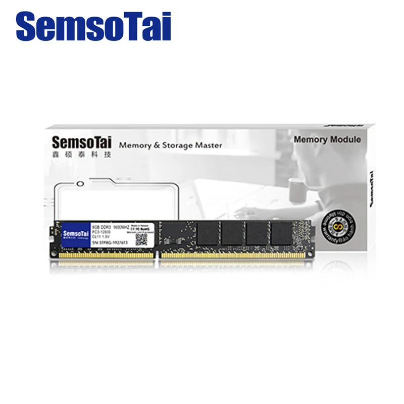 SemsoTai ram ddr3 4gb 1600MHz Память 240pin DIMM JEDEC 1,5 V CL = 11 PC3-12800 пожизненная гарантия память оперативная память ddr 3 8gb для рабочего стола