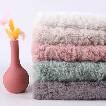 

Multi Size Embossed Short Plush Soft Fabric For DIY Patchwork Winter Garment Coat Sewing Material Accessories