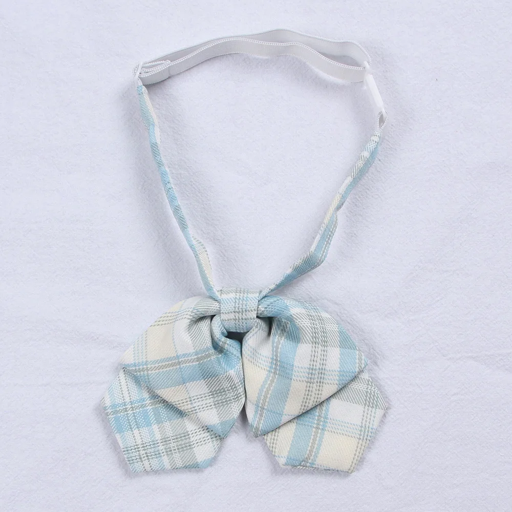 Collar Flower Японская женская школьная юбка JK, Студенческая юбка с высокой талией, винтажная синяя желтая клетчатая плиссированная юбка для школьной формы, юбка в консервативном стиле - Цвет: Collar Flower