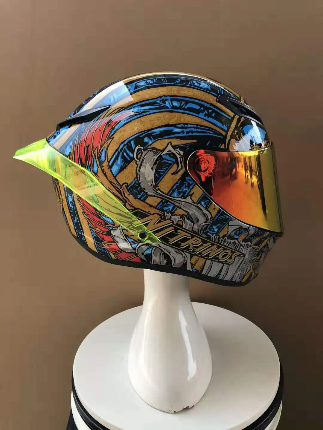 Новое прибытие Полный лицевой 2 Фараон мотоциклетный шлем езда автомобиль мотокросса мотоциклетный шлем