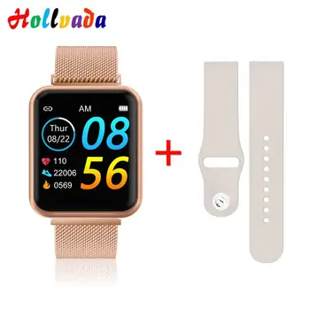 

P90 smart watch men women fashion smart band fitness tracker heart rate blood pressure blood oxygen monitoring IP67 waterproof