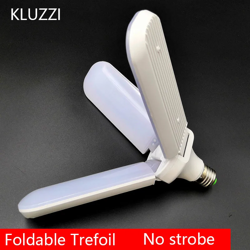 

2019 high quality New Design super bright 45W High Bright Foldable Fan Blade LED Bulb Light E27 Base 3000K 6500K