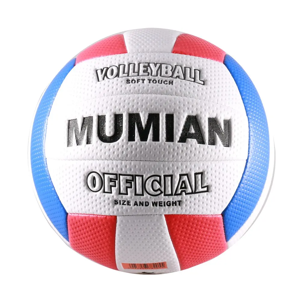 REIZ Soft Touch Volleyball Ball Training Competition Ball PU Leather Standard Size 5 Outdoor Indoor Volleyball For Students