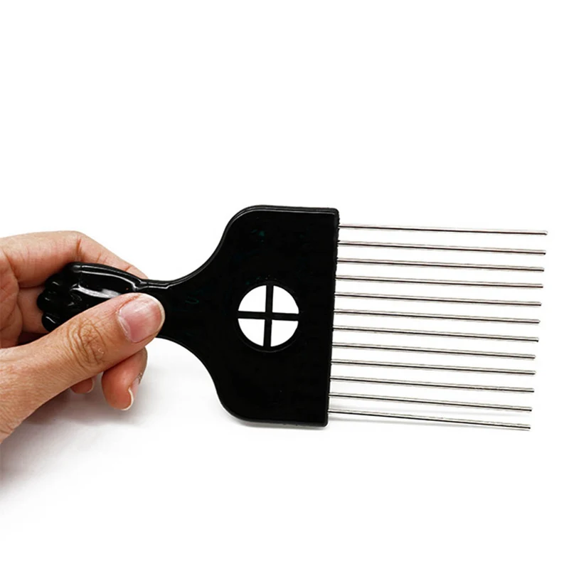New 1Pc Pro Barber Shop Comb Brush Salon Hairdressing Tools Liu Hai Push Flat Head Tooth Comb Flat Toper Large Wide Fork Combs