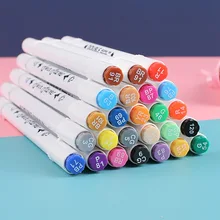 

12/18/24/36 Colors Marker Pen Set Art Recommendation Animation Painting Design Student Painting Stationery Marker Pen Multicolor
