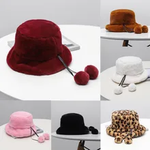 Женская зимняя шапка-ведро, милая и теплая шапка, Охотничья, Рыбацкая шапка, новинка, весна-осень, простая, модная, однотонная, мягкая, Повседневная шапка