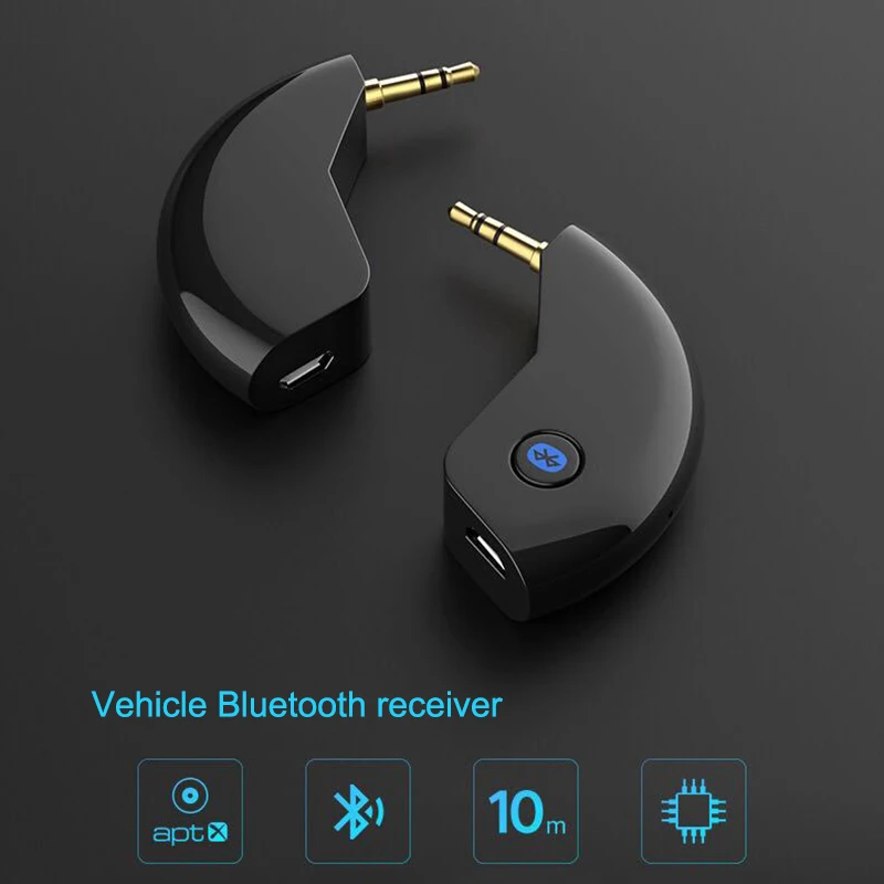 Мини 3,5 мм разъем AUX аудио MP3 музыка Bluetooth приемник автомобильный комплект Беспроводной Громкая Связь Динамик PUO88