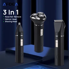 

Multifunctional Beauty Set 3 In 1Hair Clipper Shaver Nose Hair Trimmer Portable Home Hair Trimming USB Charging Hair clippers