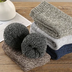 Winter Unisex Men Super Thick Warm High Quality Harajuk Retro Rabbit Hair Wool Cotton  Cold Protection Women Thermosocks Socks