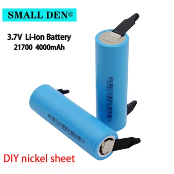 

3.7V 21700 4000mAh Li-ion Battery 40A Discharge Current High Capacity Protected Flat Top for E-Bike DIY Nickel sheets