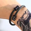 Hip Hop Stainless Steel Men Bangle Bracelet Titanium Adjustable Open Cuff Charm Bangle Jewelry Pulseras Ombre Punk Jewelry 5