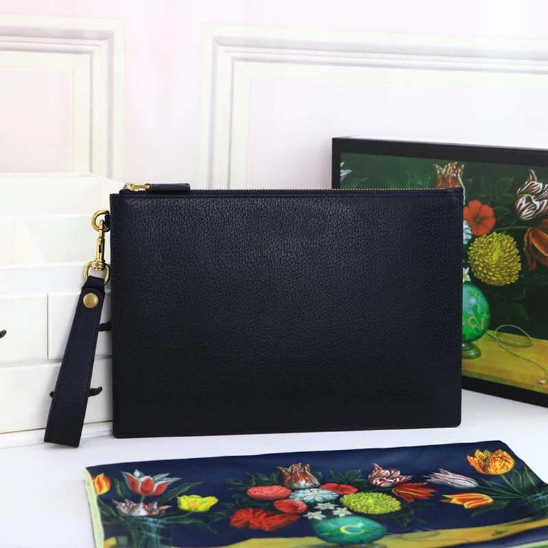 

Men bag real leather clutch bag high quality shoulder bags fashionable gg bag big capacity soft zipper handbag for men 2019 new