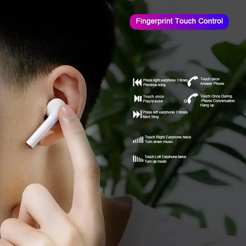2020 New J3 Pro TWS Wireless Bluetooth Earphone Sport Headset Touch Control Bluetooth 5 2 LED Display Earphone For Phone