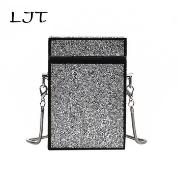 

Sequin Clutch Bag Women Luxury Chain Shoulder Crossbody Bag Girls Evening Party Purse Box Bag Handbags Women Bgas Designer Purse