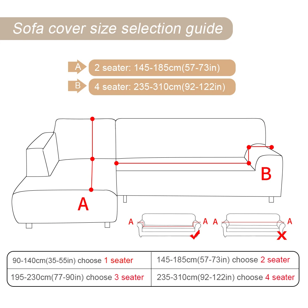 2 шт./компл. сплошной цвет крышки для угловой диван L Форма диванных чехлов секционные шезлонг угловой диван стрейч чехол из спандекса