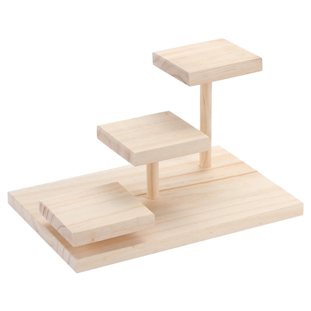 Sunglasses Rack Glasses Wooden 3-tier Display Retail Store Show Stand Holder